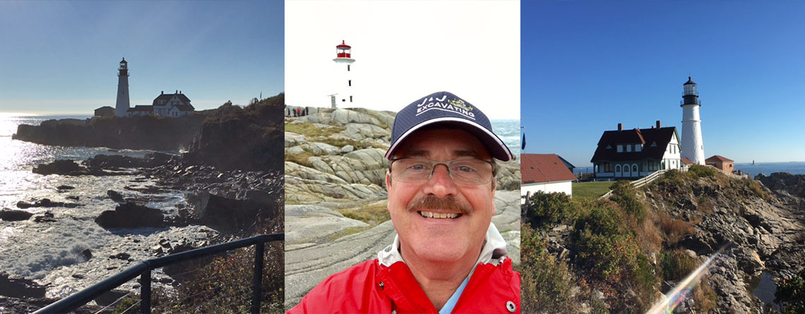 One of John Hilmer’s favorite hobbies is visiting lighthouses throughout the world.