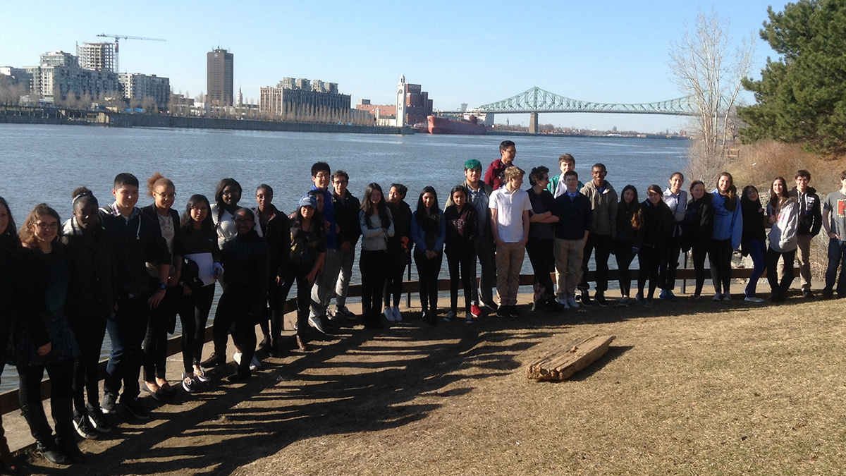 Educational language immersion trips for students to Montréal